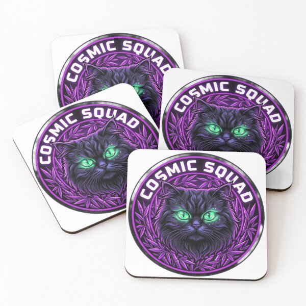 Item preview, Cosmic Squad Space Cat Galaxy Badge designed and sold by JeevanStickers.