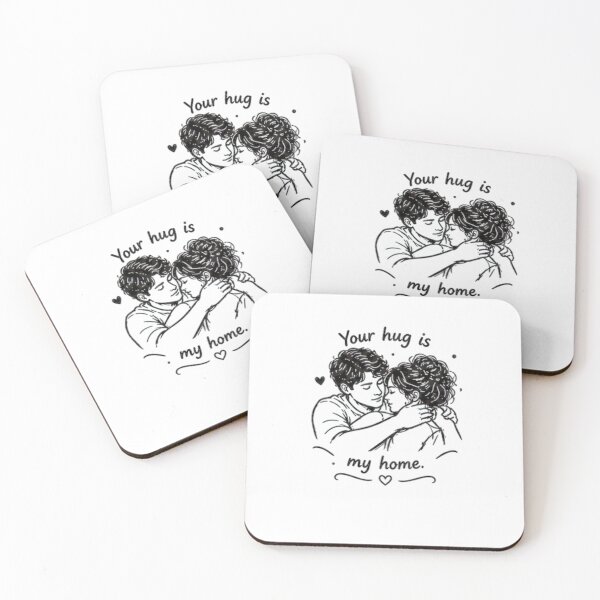 Item preview, Your Hug Is My Home | Minimalist Love Quote Design designed and sold by MotivArtes.