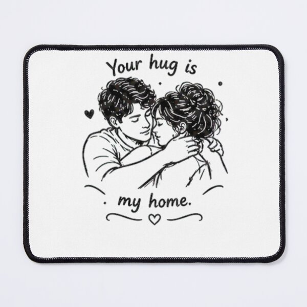 Item preview, Your Hug Is My Home | Minimalist Love Quote Design designed and sold by MotivArtes.