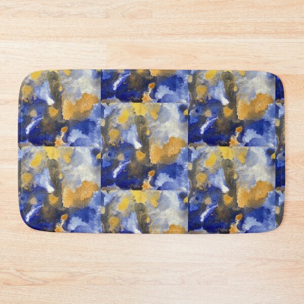 Item preview, Abstract blue and gold tones IV designed and sold by Adriana Lopes.
