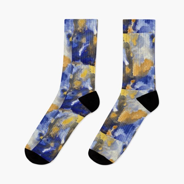 Item preview, Abstract blue and gold tones IV designed and sold by Adriana Lopes.