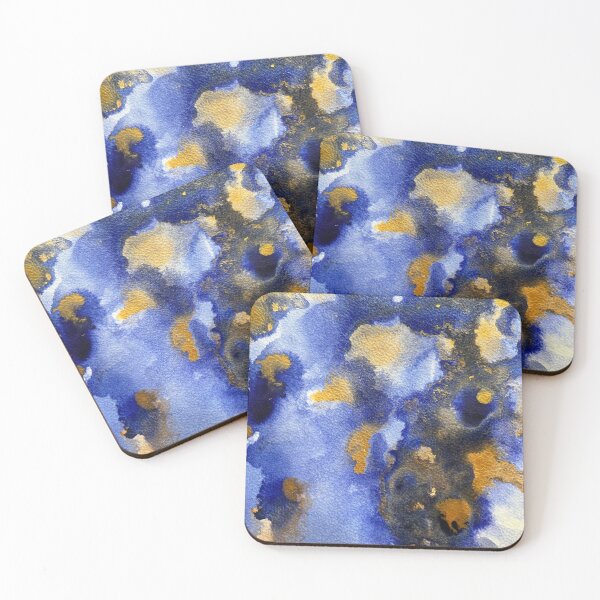 Item preview, Abstract blue and gold tones III designed and sold by Adriana Lopes.