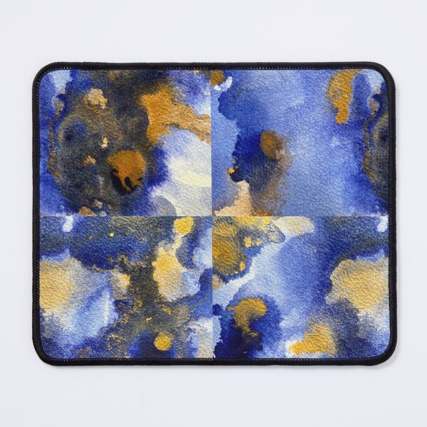 Item preview, Abstract blue and gold tones III designed and sold by Adriana Lopes.