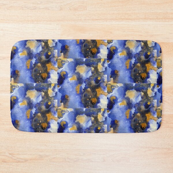 Item preview, Abstract blue and gold tones III designed and sold by Adriana Lopes.