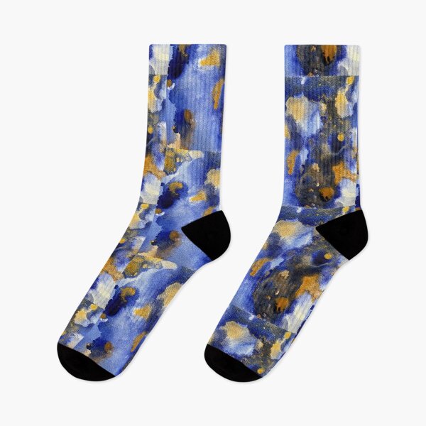 Item preview, Abstract blue and gold tones III designed and sold by Adriana Lopes.