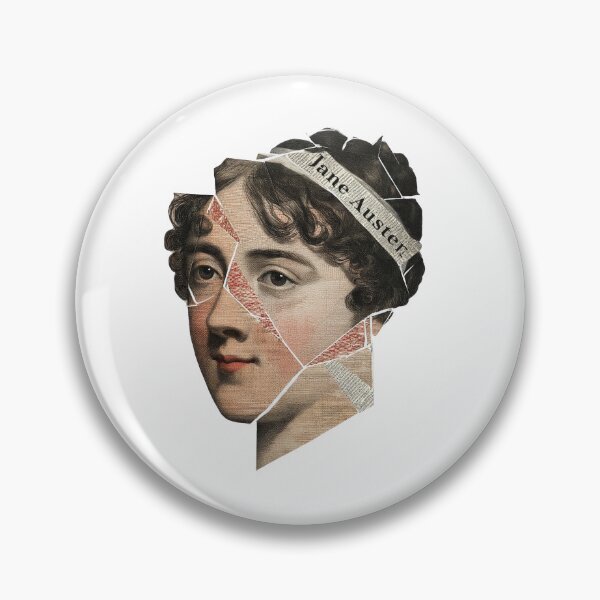 Item preview, Jane Austen – Literary Collage Portrait Art Print | Pride and Prejudice Regency Era Poster designed and sold by OzzFrequency.