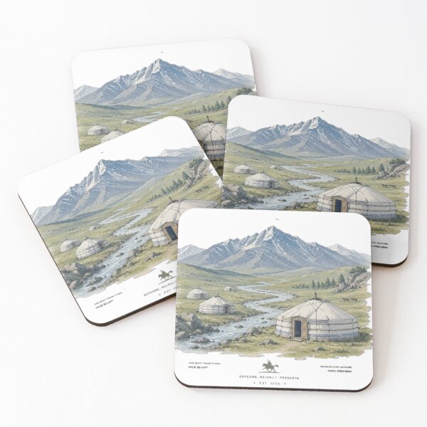 Item preview, Mongolia travel vintage holiday adventure vacation tourism word map mountain asia  designed and sold by AveniaOficial.
