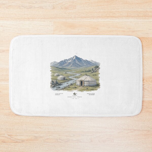 Item preview, Mongolia travel vintage holiday adventure vacation tourism word map mountain asia  designed and sold by AveniaOficial.