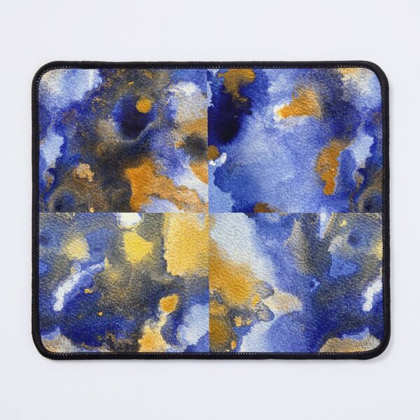 Item preview, Abstract blue and gold tones V designed and sold by Adriana Lopes.