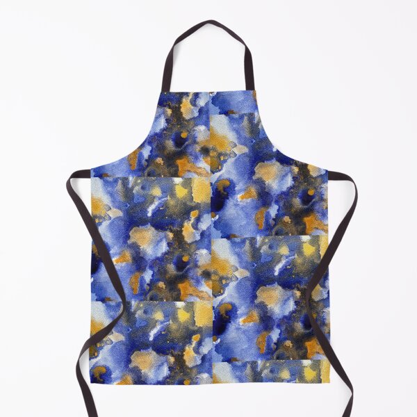 Item preview, Abstract blue and gold tones V designed and sold by Adriana Lopes.
