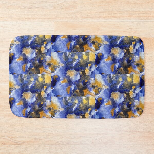 Item preview, Abstract blue and gold tones V designed and sold by Adriana Lopes.