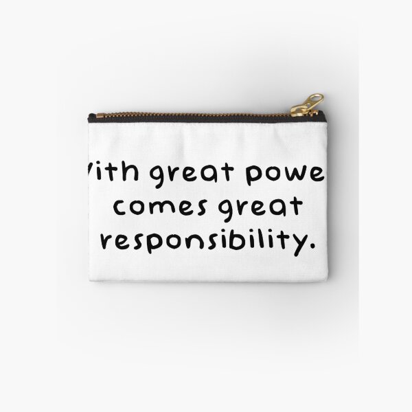 Item preview, Minimalist Inspirational Quote Design – “With Great Power Comes Great Responsibility” Typography Print designed and sold by Reyxava.