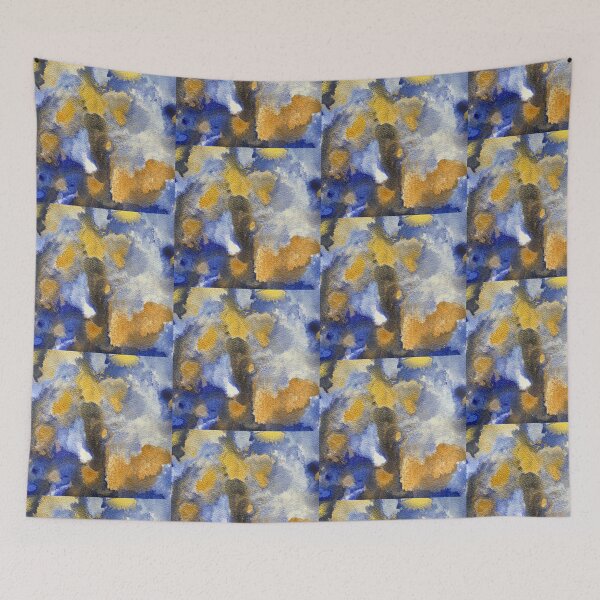 Item preview, Abstract blue and gold tones VI designed and sold by Adriana Lopes.