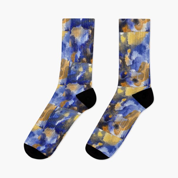 Item preview, Abstract blue and gold tones VII designed and sold by Adriana Lopes.