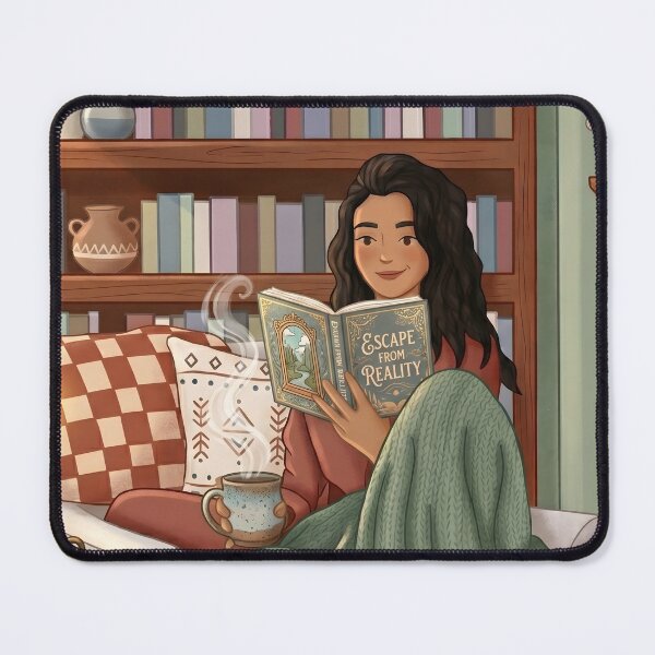 Item preview, Just a Girl Who Loves Books!! - Cozy Book Lover Aesthetic Girl!! - Girl reading in her cozy reading nook - The cozy reading nook for a bookworm designed and sold by SoffyLee586.