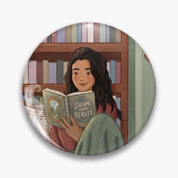 Item preview, Just a Girl Who Loves Books!! - Cozy Book Lover Aesthetic Girl!! - Girl reading in her cozy reading nook - The cozy reading nook for a bookworm designed and sold by SoffyLee586.