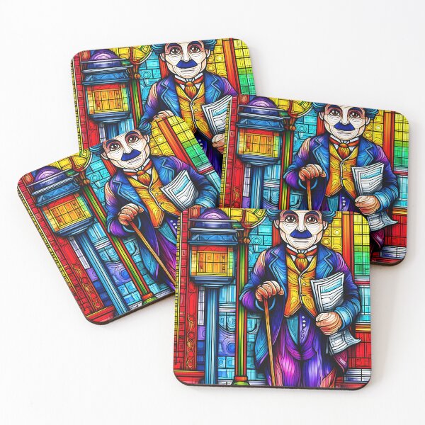 Item preview, Colorful Vintage Character in Bright City Scene designed and sold by Artessie.