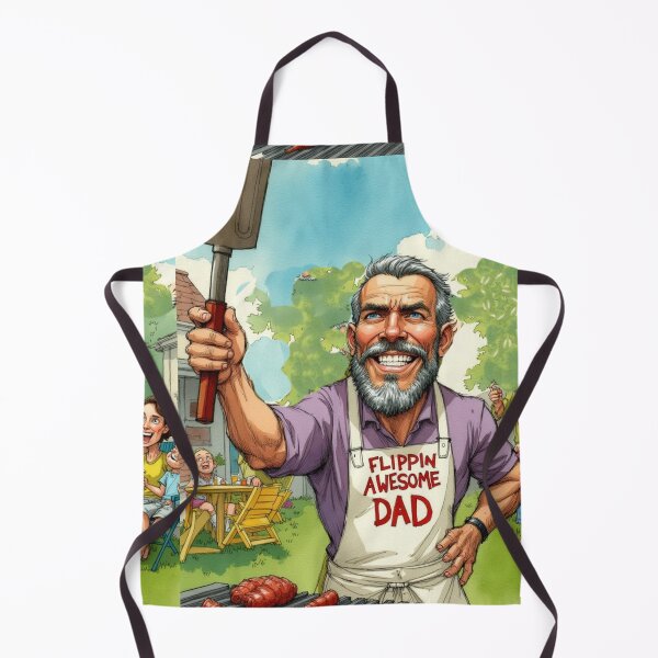 Item preview, Funny Dad Grilling designed and sold by Beyond The Canvas.