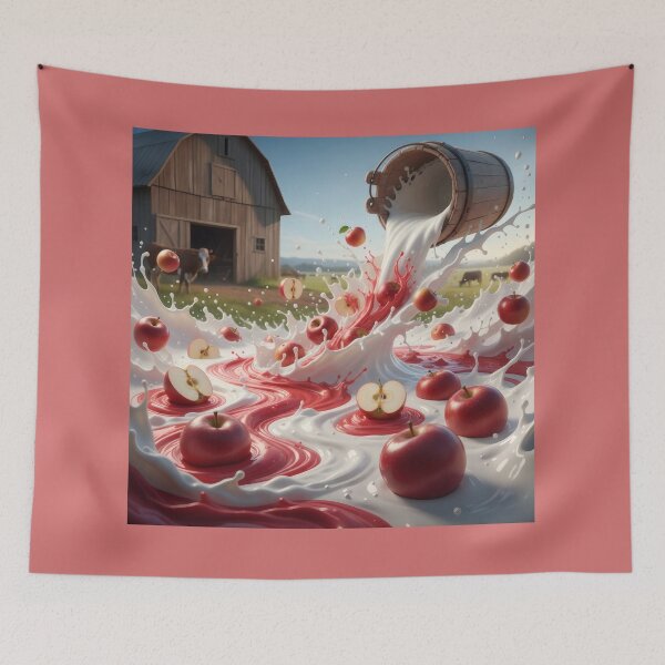 Item preview, Fresh apple splash farmhouse kitchen wall Art designed and sold by Azurart2.