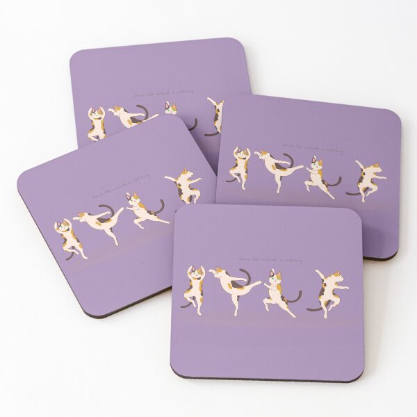 Item preview, Dance Like Nobody Is Watching - Cute Dancing Calico Cats designed and sold by samahl_l.