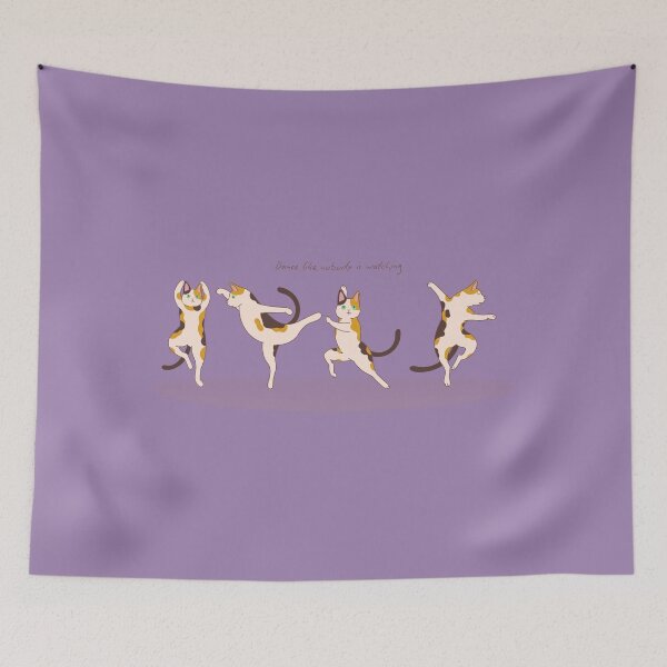 Item preview, Dance Like Nobody Is Watching - Cute Dancing Calico Cats designed and sold by samahl_l.