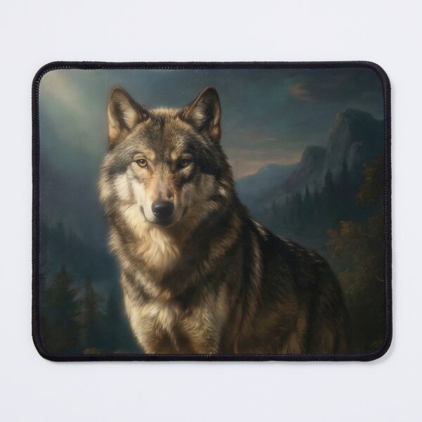 Item preview, Wild wolf on top of a rock | Portrait designed and sold by Almirante's Hub.