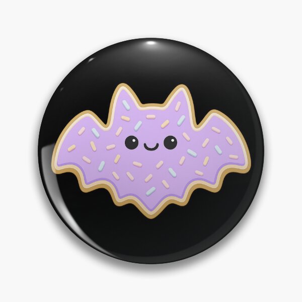 Item preview, Kawaii Lavender Bat Cookie with Sprinkles designed and sold by Questionable Taste.