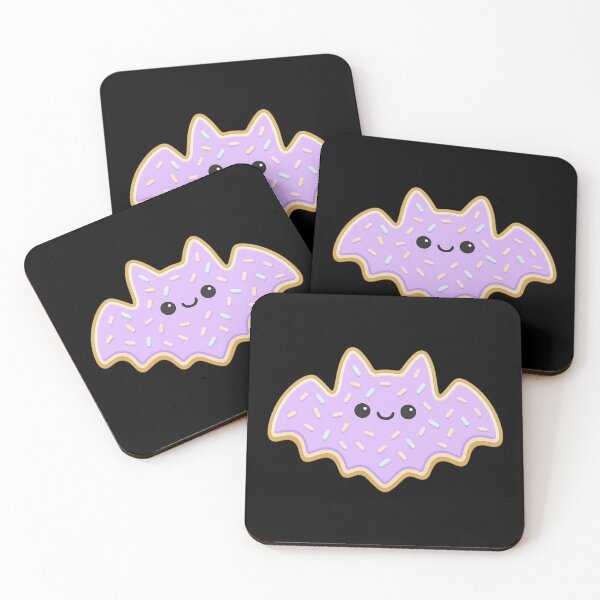 Item preview, Kawaii Lavender Bat Cookie with Sprinkles designed and sold by Questionable Taste.