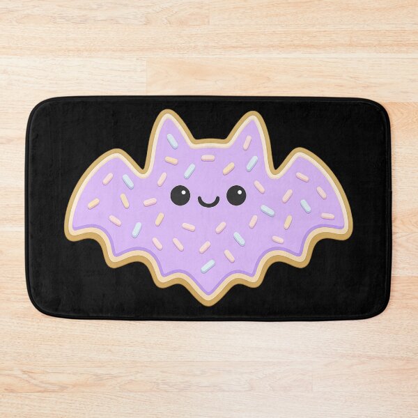 Item preview, Kawaii Lavender Bat Cookie with Sprinkles designed and sold by Questionable Taste.