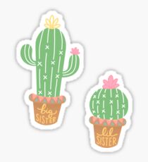 Big and Lil Cacti Sticker