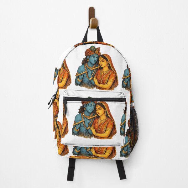 Item preview, Divine Radha Krishna Vintage Artwork designed and sold by HiteshArt111.