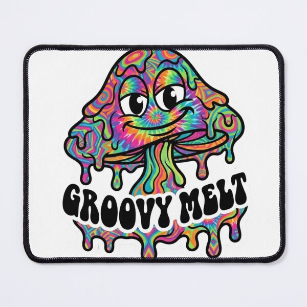 Item preview, Groovy Melt Trippy Melting Mushroom Sticker designed and sold by JeevanStickers.