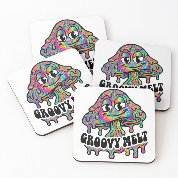 Item preview, Groovy Melt Trippy Melting Mushroom Sticker designed and sold by JeevanStickers.