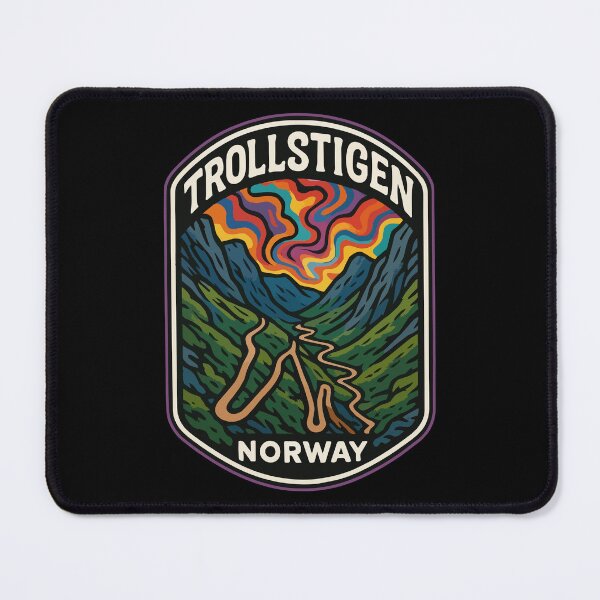 Item preview, Trollstigen Norway Trippy Travel designed and sold by TomFrontierArt.