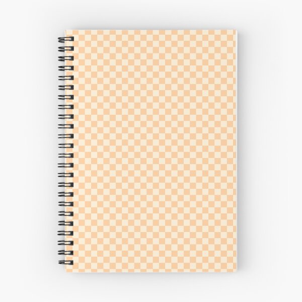 Item preview, Peach ornage & peach small scale checkered designed and sold by Mint + Midnight.