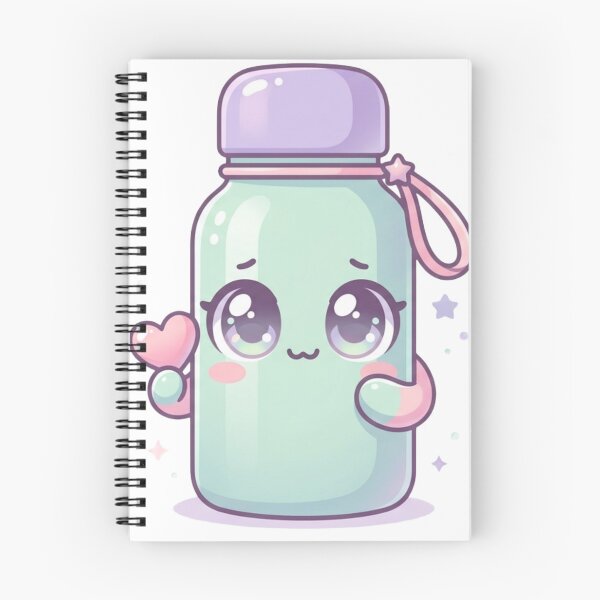 Item preview, Cute Kawaii Water Bottle Pastel Chibi Sticker designed and sold by JeevanStickers.