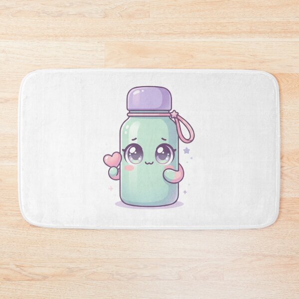 Item preview, Cute Kawaii Water Bottle Pastel Chibi Sticker designed and sold by JeevanStickers.