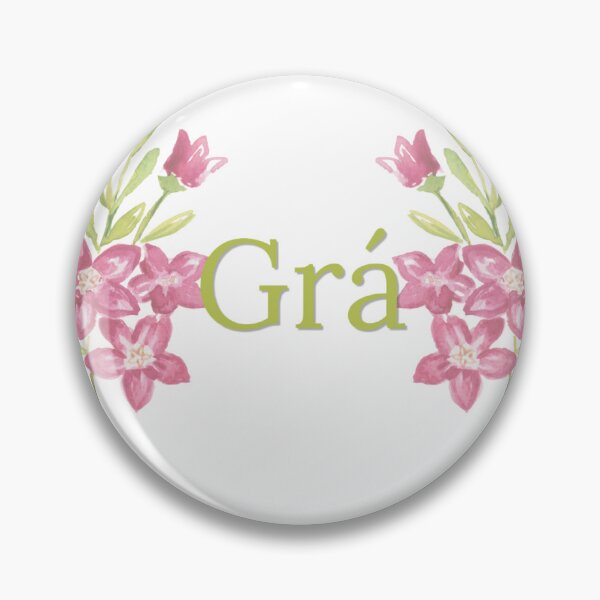 Item preview, Grá | Irish Gaelic "Love" | Floral Typography Print | Ireland Gift designed and sold by heartofireland.