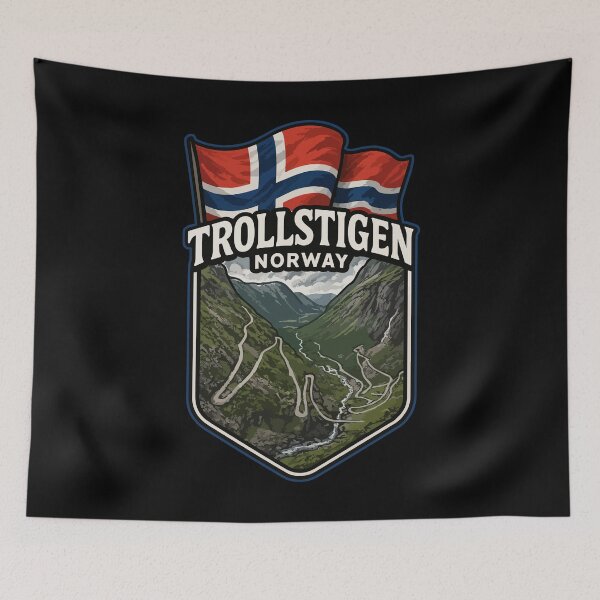 Item preview, Trollstigen Road Norway Travel designed and sold by TomFrontierArt.