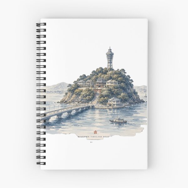 Item preview, Enoshima travel vintage holiday adventure vacation tourism word map , mountain , asia  designed and sold by AveniaOficial.
