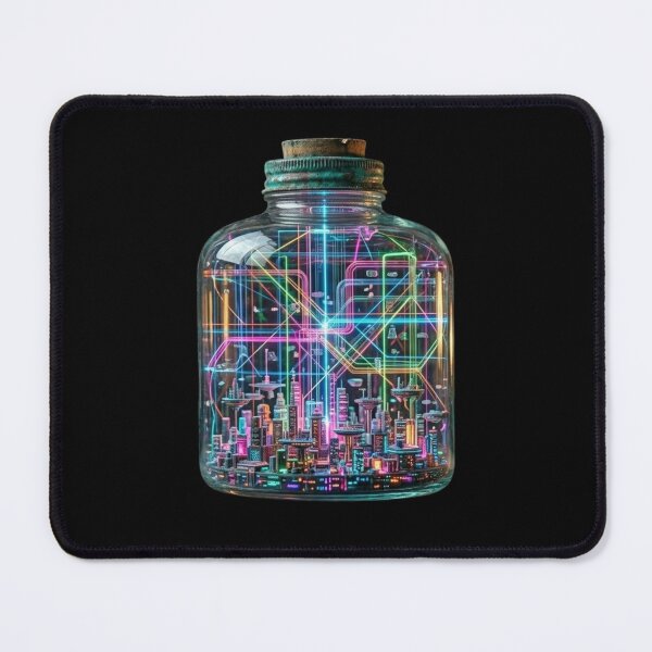 Item preview, Futuristic Cyberpunk Neon City in a Jar designed and sold by M.Store.