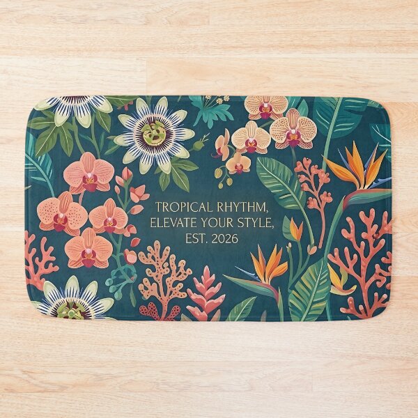 Item preview, Tropical Rhythm Floral Botanical Pattern Art designed and sold by Originaledesign.