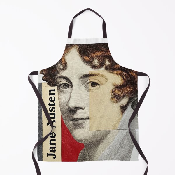 Item preview, Jane Austen – Literary Collage Portrait Art Print | Pride and Prejudice Regency Era Poster designed and sold by OzzFrequency.