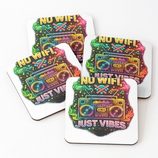 Item preview, No Wifi Just Vibes Retro Neon Design designed and sold by F2FShop.