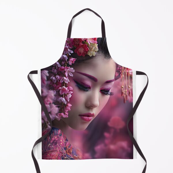 Item preview, Elegant Geisha Surrounded by Cherry Blossoms designed and sold by Artessie.