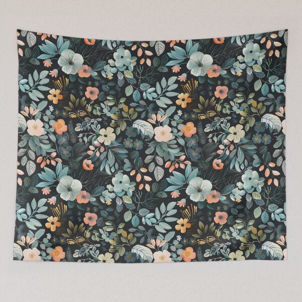 Item preview, Modern Botanical Floral Pattern – Scandinavian Boho Nature Aesthetic Design designed and sold by PRINYOS.