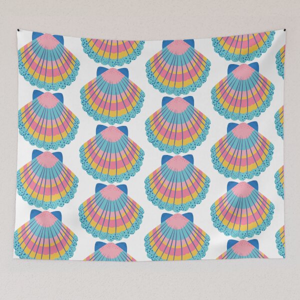 Item preview, Colorful Scallop Sea shell designed and sold by BetweenForms.