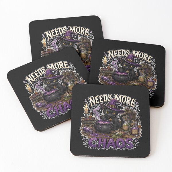 Item preview, Needs More Chaos Funny Black Cat Potion Design designed and sold by MotylekAnia.