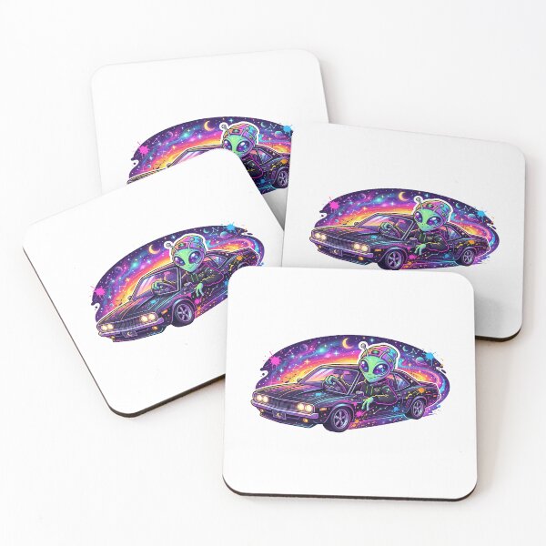 Item preview, Alien Driving a Car designed and sold by DesignsNthemes.