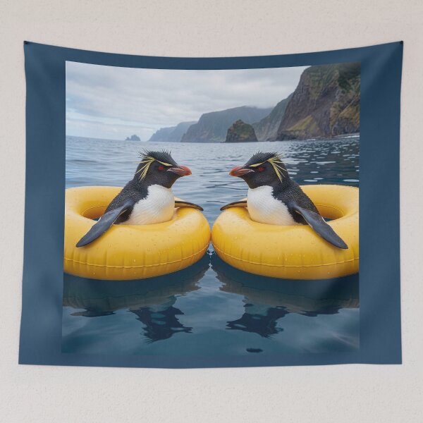 Item preview, Rockhopper Penguins Have a Chat designed and sold by Tridentulus.